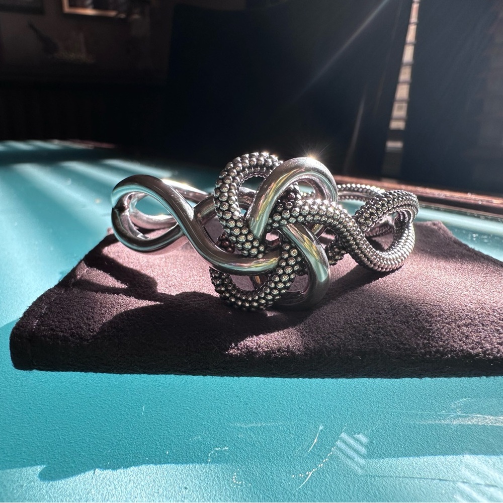 LAGOS Caviar Sterling Silver Intertwined Cuff - Picture 2 of 10